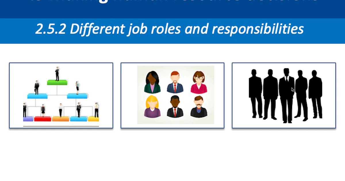 Job Roles Types 2.5.2 Different Job Roles and Responsibilities Teacher Powerpoints for ...