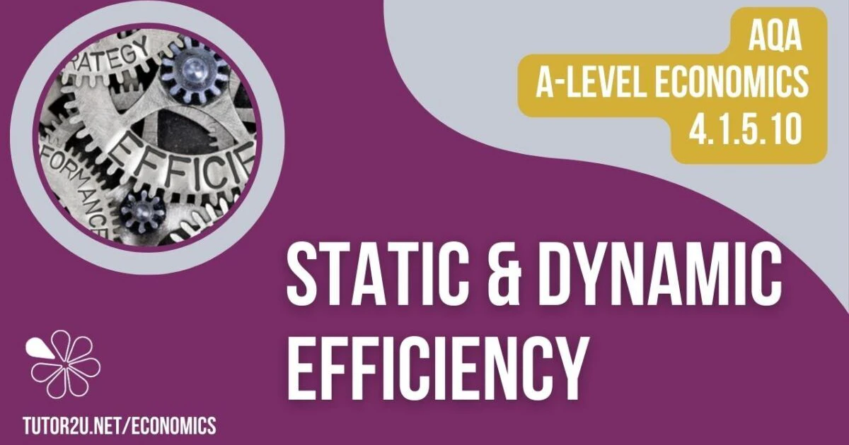 4.1.5.10 Static and Dynamic Efficiency (AQA A Level Economics Teaching ...