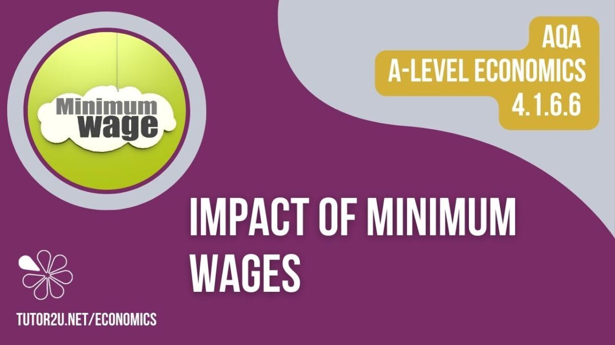 4.1.6.6 National Minimum Wage (AQA ALevel Economics Teaching