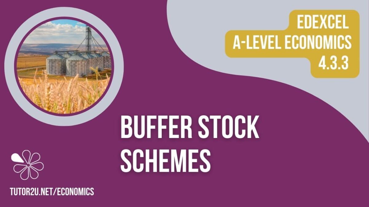 4.3.3 Buffer Stock Schemes (Edexcel ALevel Economics Teaching