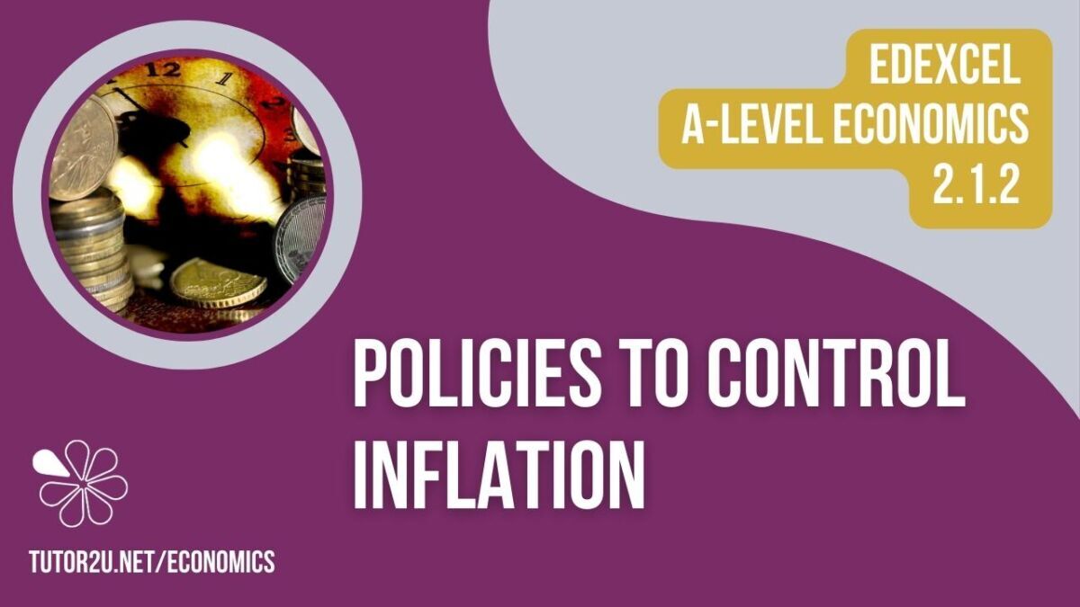 2.1.2 Policies To Control Inflation (Edexcel A-Level Economics Teaching ...