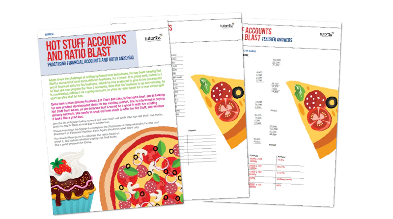 Stuff Account Teaching Activity: Hot Stuff Accounts and Ratio Blast | Reference ...