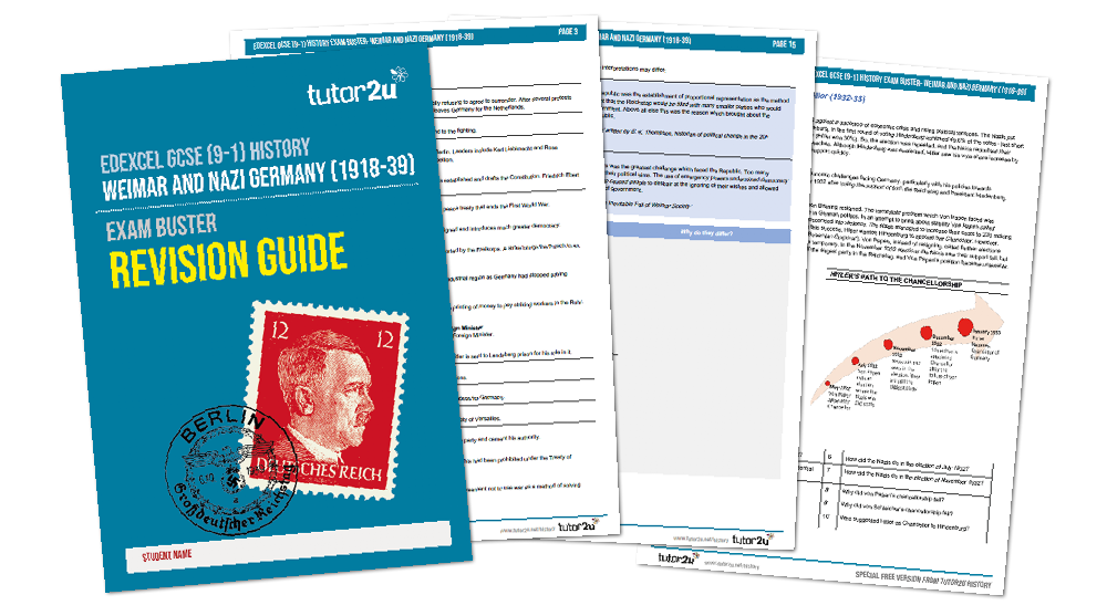 Free Revision Guide For Edexcel GCSE (9-1) History: Weimar & Nazi ...