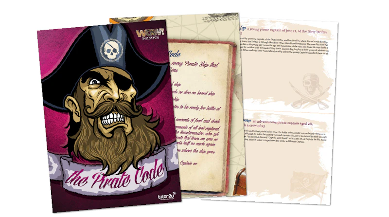 Printable Pirate Code Teaching Activity: The Pirate Code (Introducing Constitutions ...