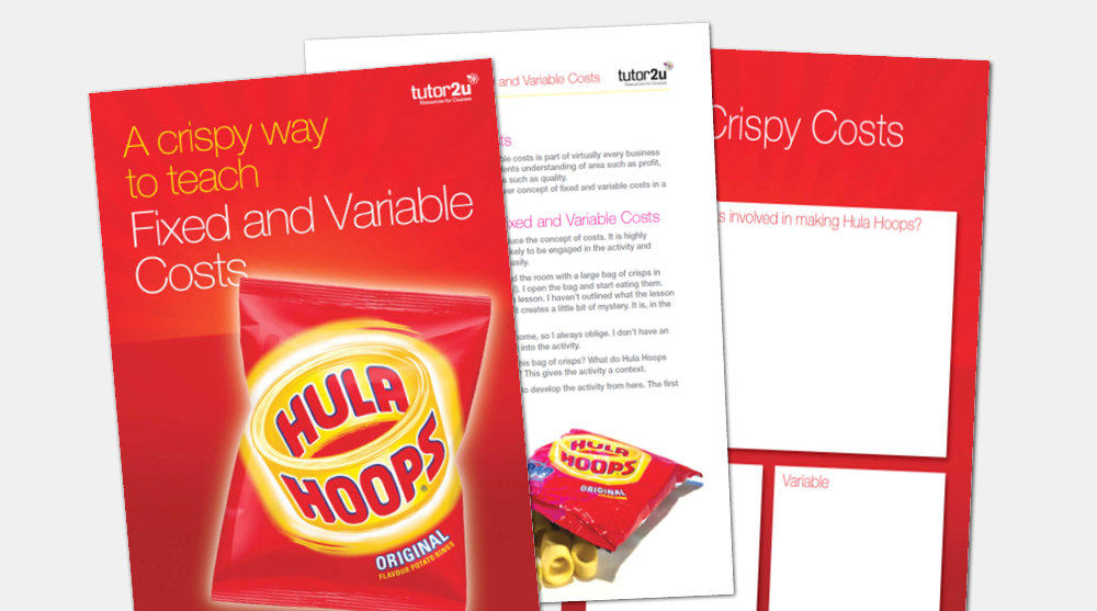 Teaching Activity A Crispy Way to Teach Variable and Fixed Costs