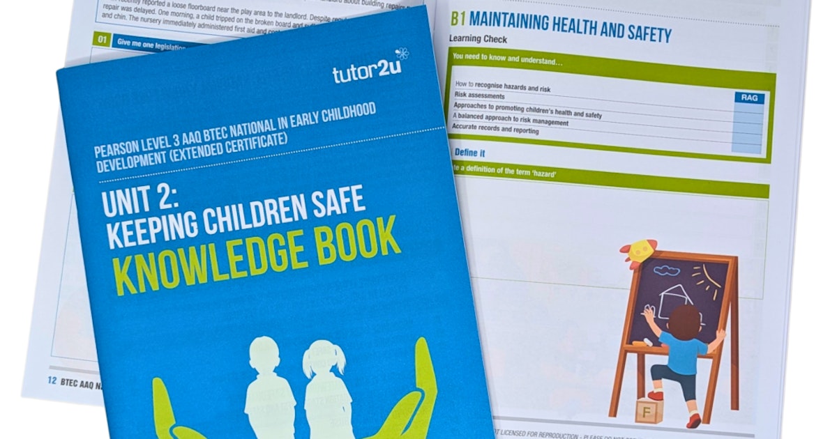 Unit 2 Keeping Children Safe Knowledge Book for AAQ BTEC National in ...