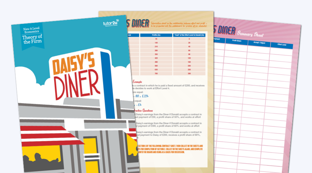 Daisy's Diner (PrincipalAgent Problem) Shop tutor2u