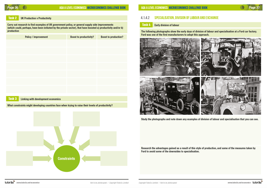 Microeconomics Challenge Book For AQA A-Level Economics | Shop | Tutor2u