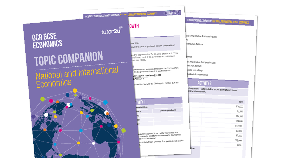 National & International Economics Topic Companion For OCR GCSE (9-1 ...