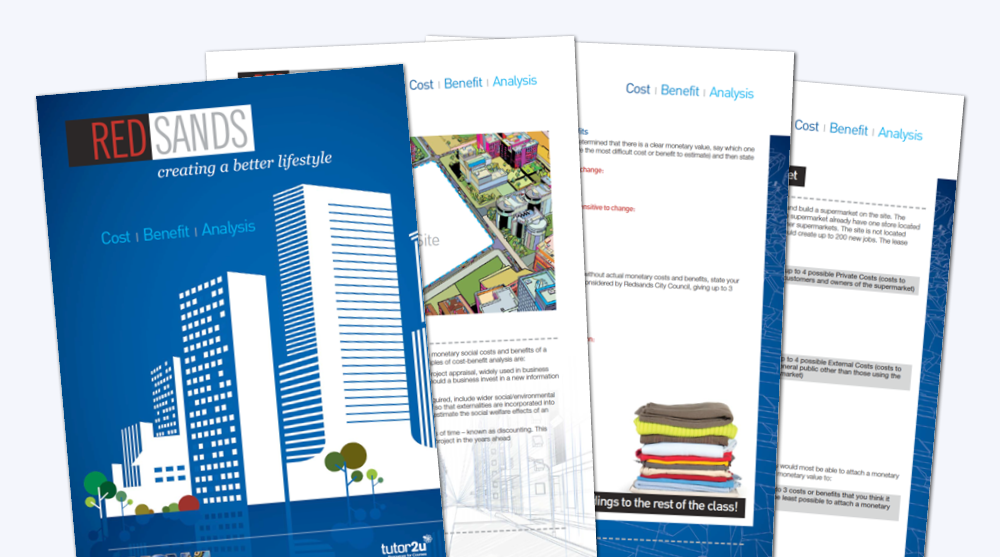 Redsands (Cost Benefit Analysis) Shop tutor2u