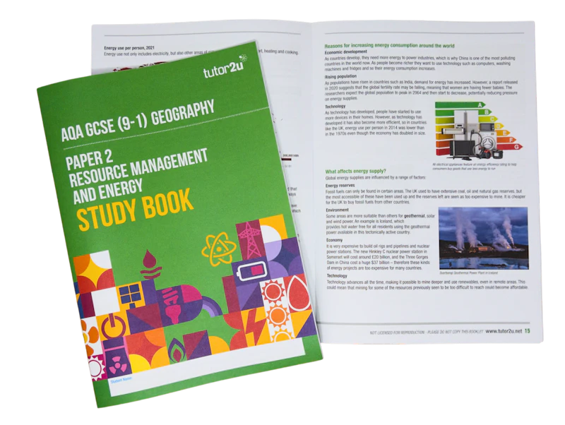 Study Resource Guide Paper 2 Resource Management and Energy Study Book for AQA GCSE ...