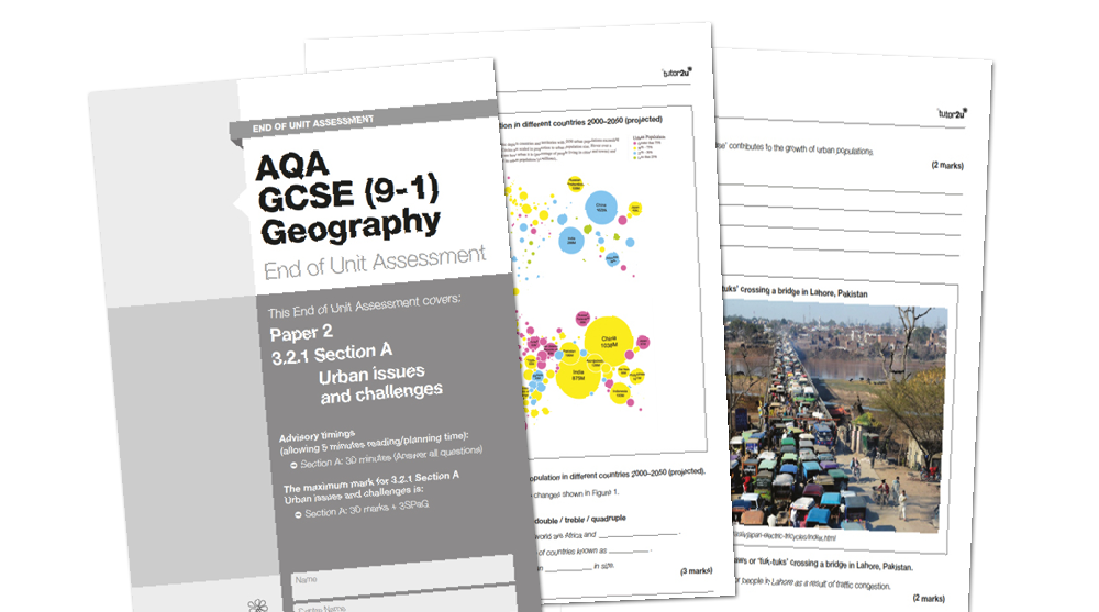 Urban Issues And Challenges (Paper 2: Section A) End Of Unit Assessment ...