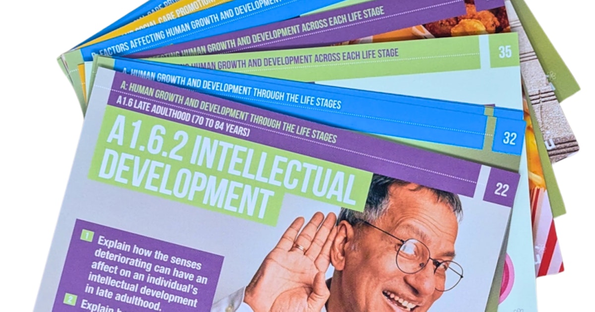 Unit 1 Human Lifespan & Development Revision Question Cards for AAQ ...