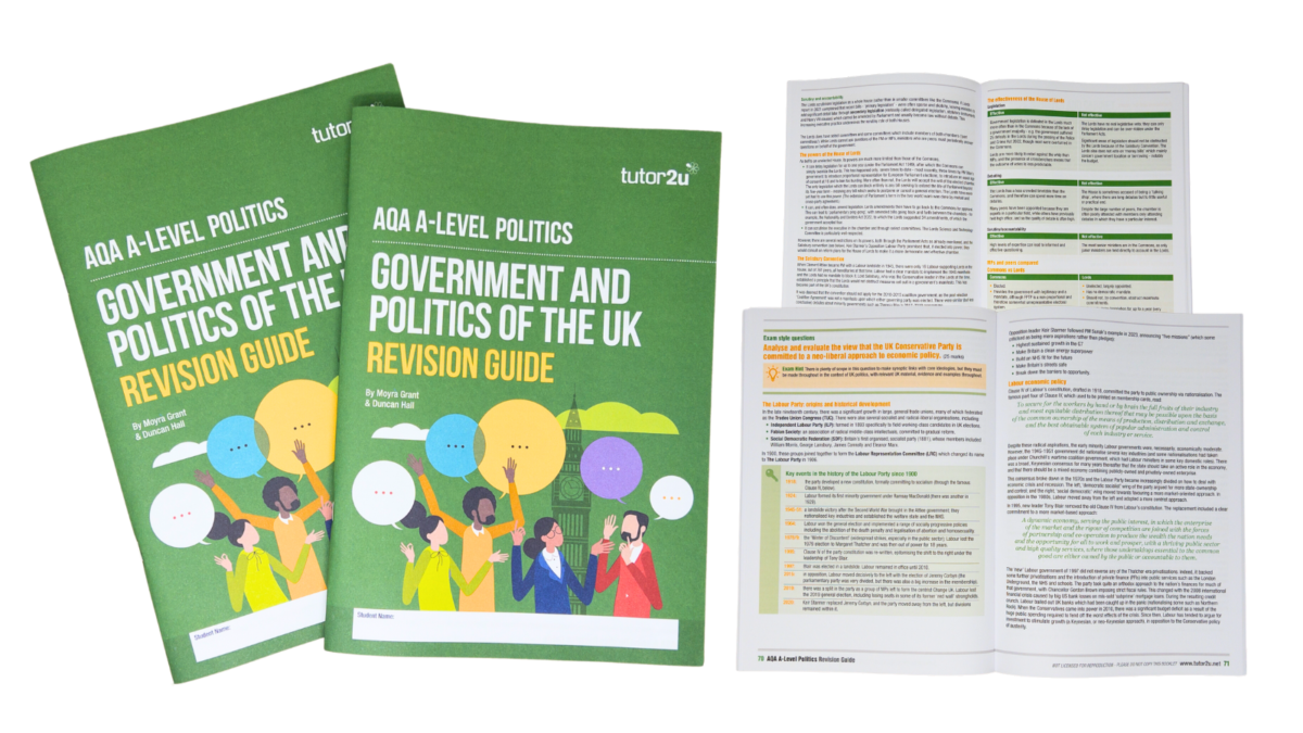 Government And Politics Of The UK Revision Guide For AQA A-Level ...