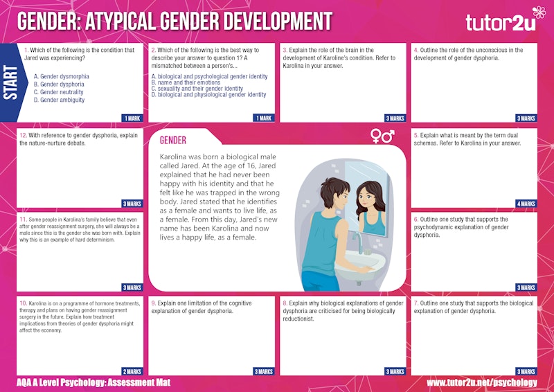 Atypical Gender Development:: AQA A Level Psychology Assessment Mat ...