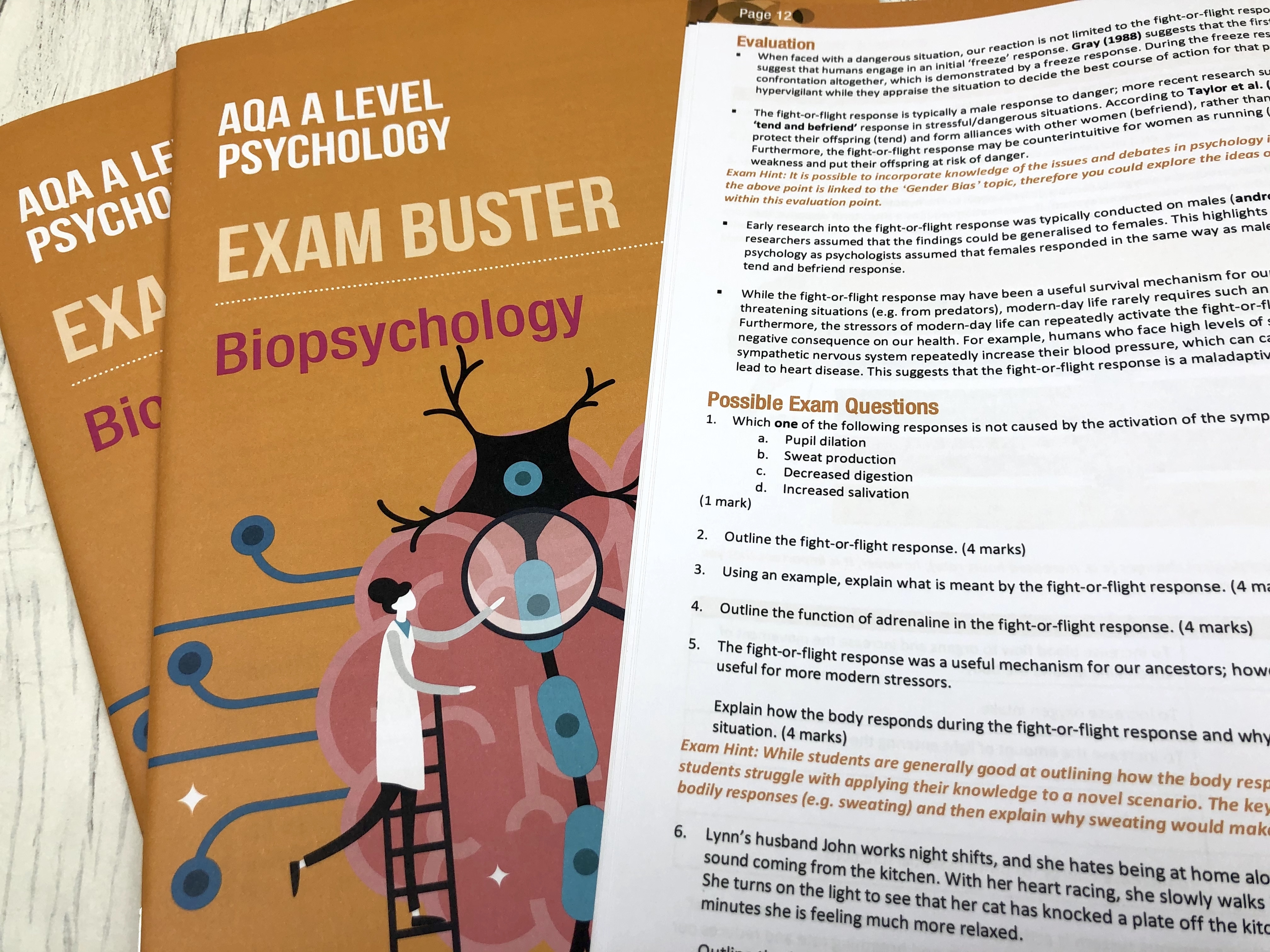 Biopsychology Exam Buster Revision Guide For AQA A-Level Psychology ...