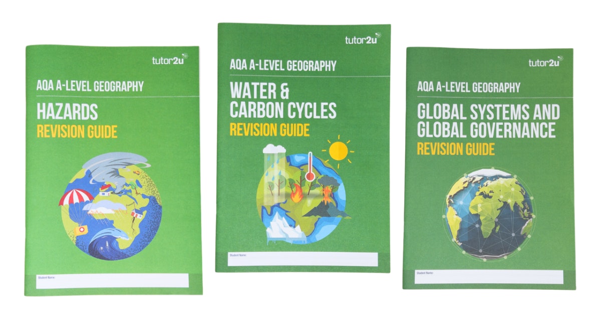 Revision Guides for AQA A-Level Geography | Shop | Geography | tutor2u