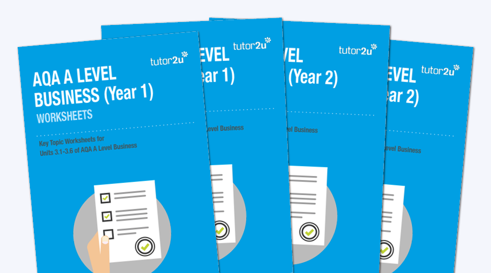 Key Topic Worksheets For AQA & Edexcel A Level Business | Shop ...