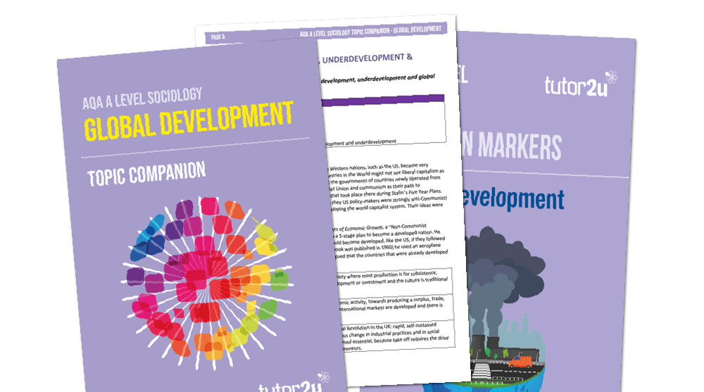 Global Development (AQA) Teaching Resources | Shop | Sociology | tutor2u
