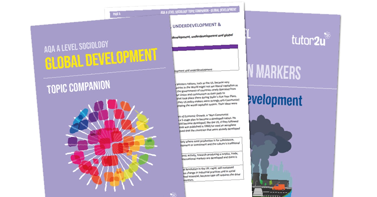 Global Development (AQA) Teaching Resources | Shop | Sociology | tutor2u