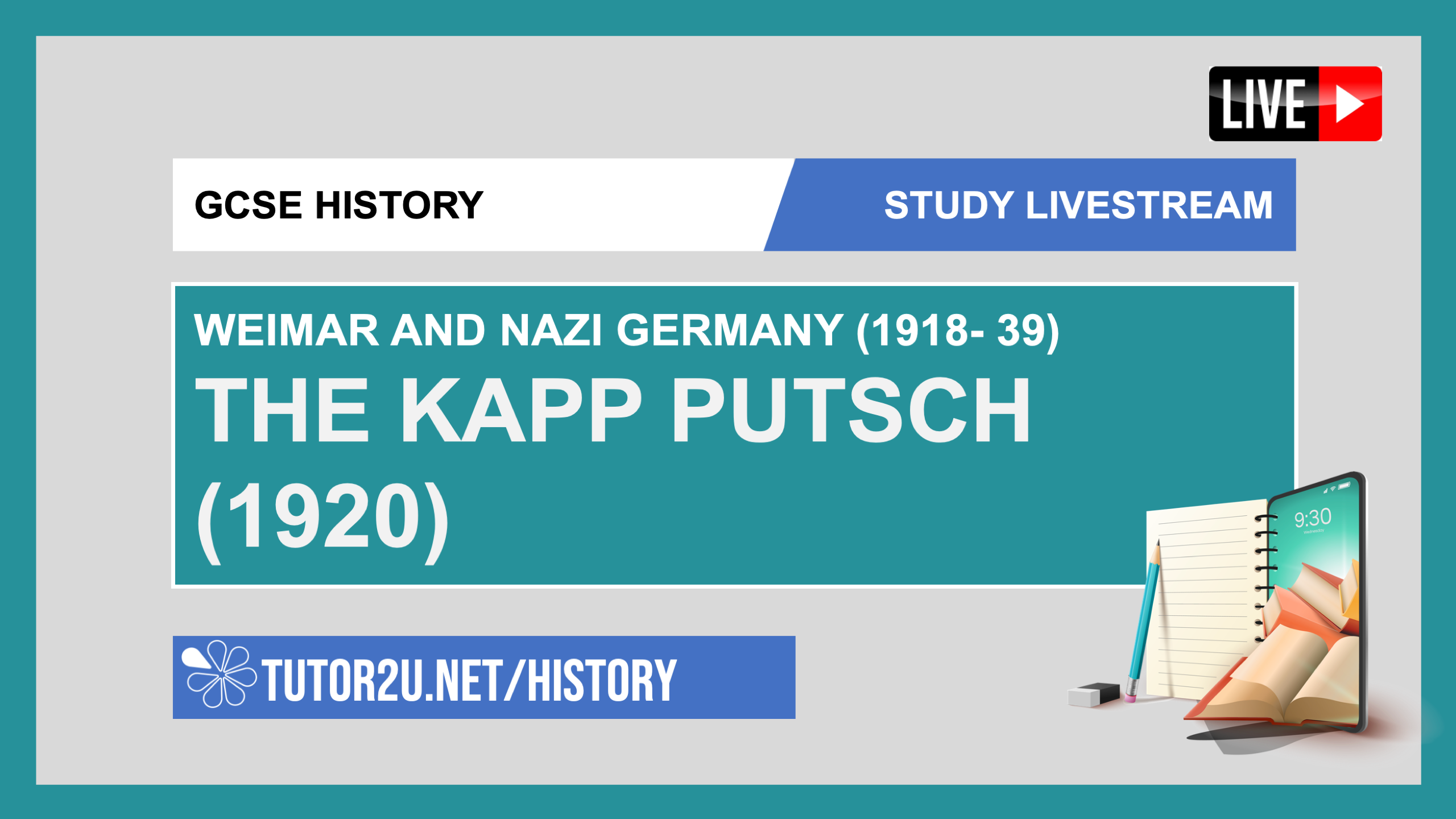GCSE History | Study Livestream | The Kapp Putsch in 1920 | Livestreams ...
