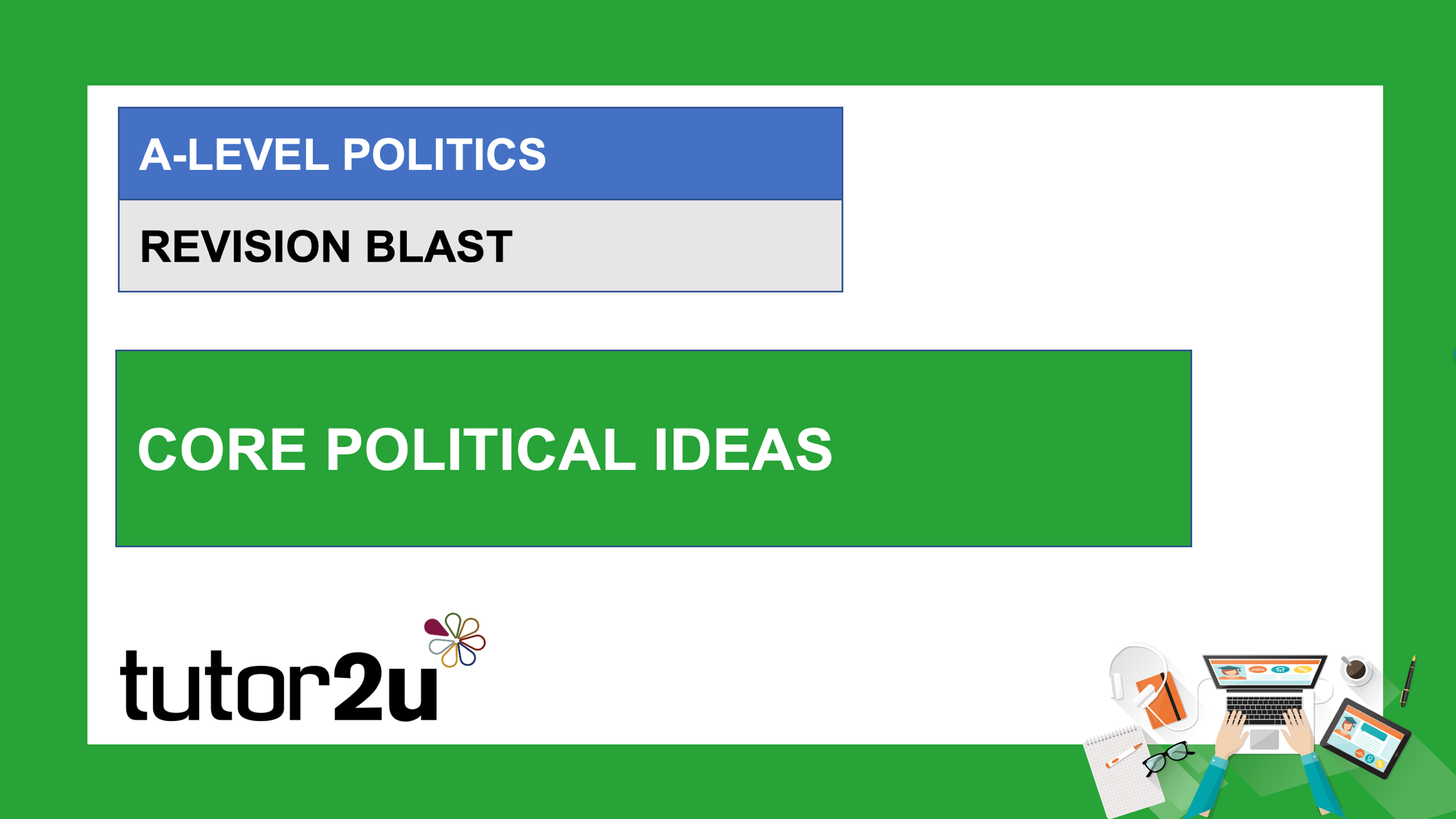 A-Level Politics Revision Blast | Core Political Ideas | Livestreams ...