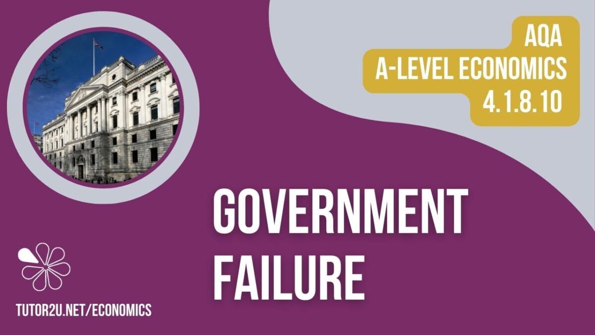 4.1.8.10 Government Failure (AQA A-Level Economics Teaching PowerPoint ...