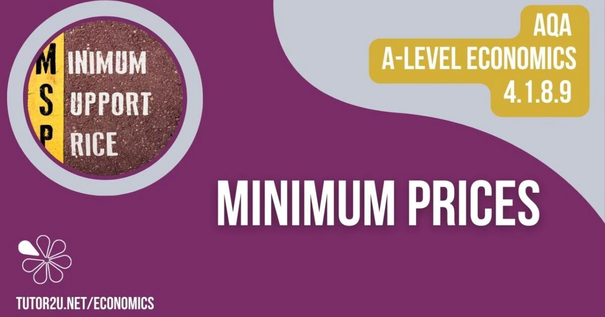 4.1.8.9 Government Intervention - Minimum Prices (AQA A-Level Economics ...