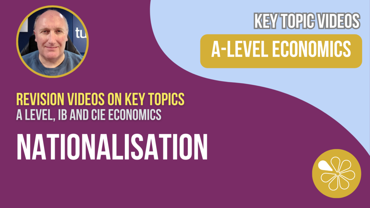 Economics Of Nationalisation I A Level And IB Economics | Reference ...