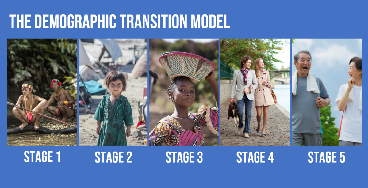 GCSE Geography | Demographic Transition Model (Development Gap 5 ...