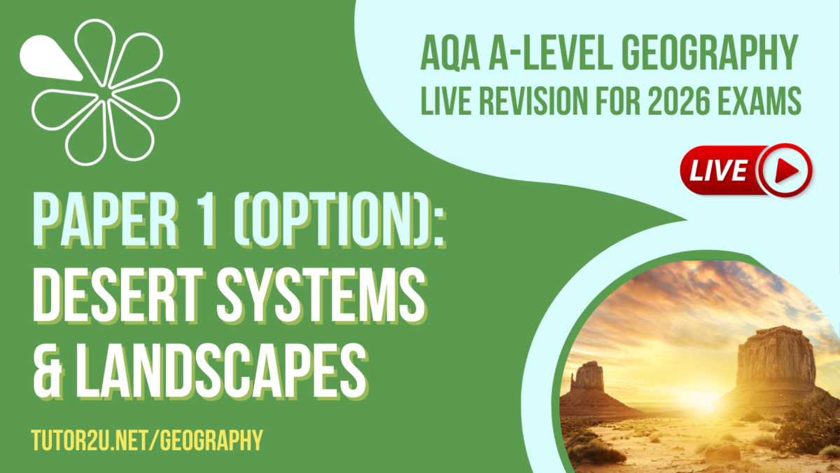 Aqa A Level Geography Live Revision For 2026 Desert Systems And