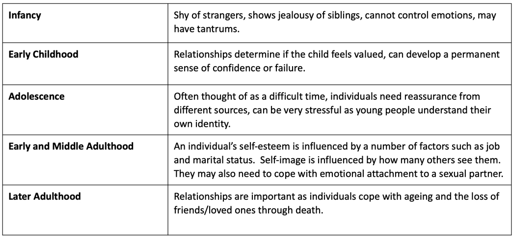 Emotional Development Reference Library Health Social Care