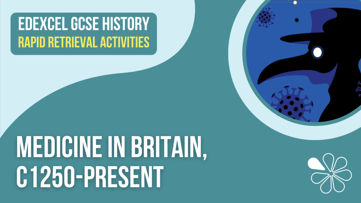 Medicine in Britain (c1250-present) Knowledge Retrieval Activity Pack ...