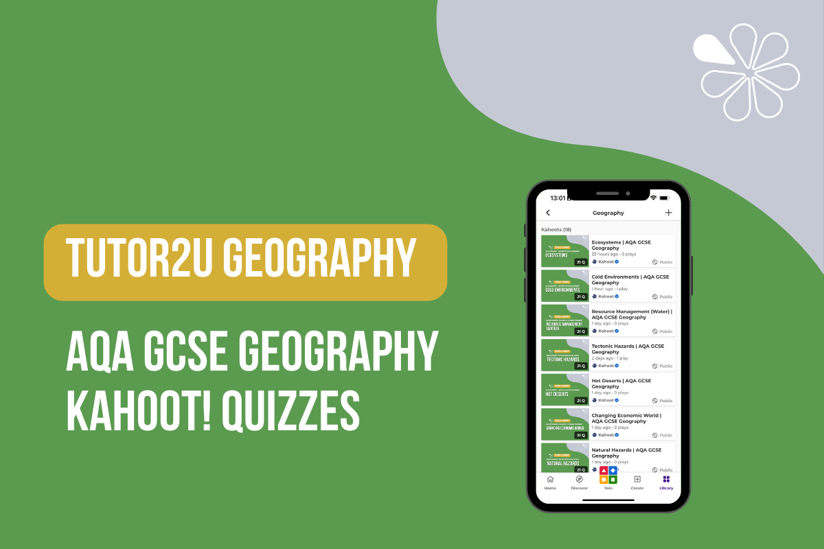 Kahoot Quizzes For AQA GCSE Geography | Reference Library | Geography ...