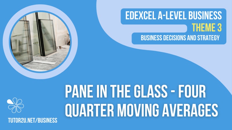 Pane in the Glass: Four Quarter Moving Averages Teaching Activity ...