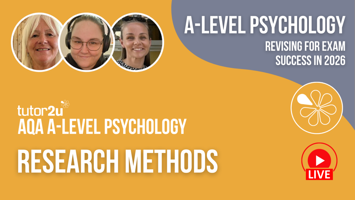 Research Methods Revision | AQA A-Level Psychology Livestream ...