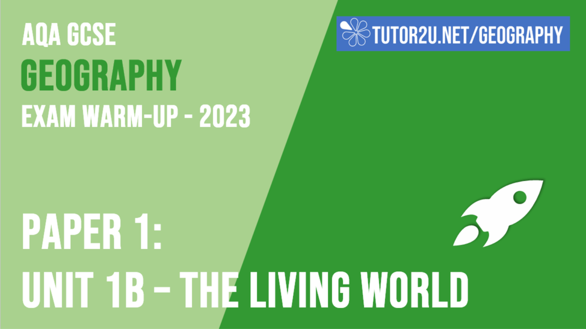 AQA GCSE Geography Paper 1 Exam Warmup Video (2024) Unit 1B The