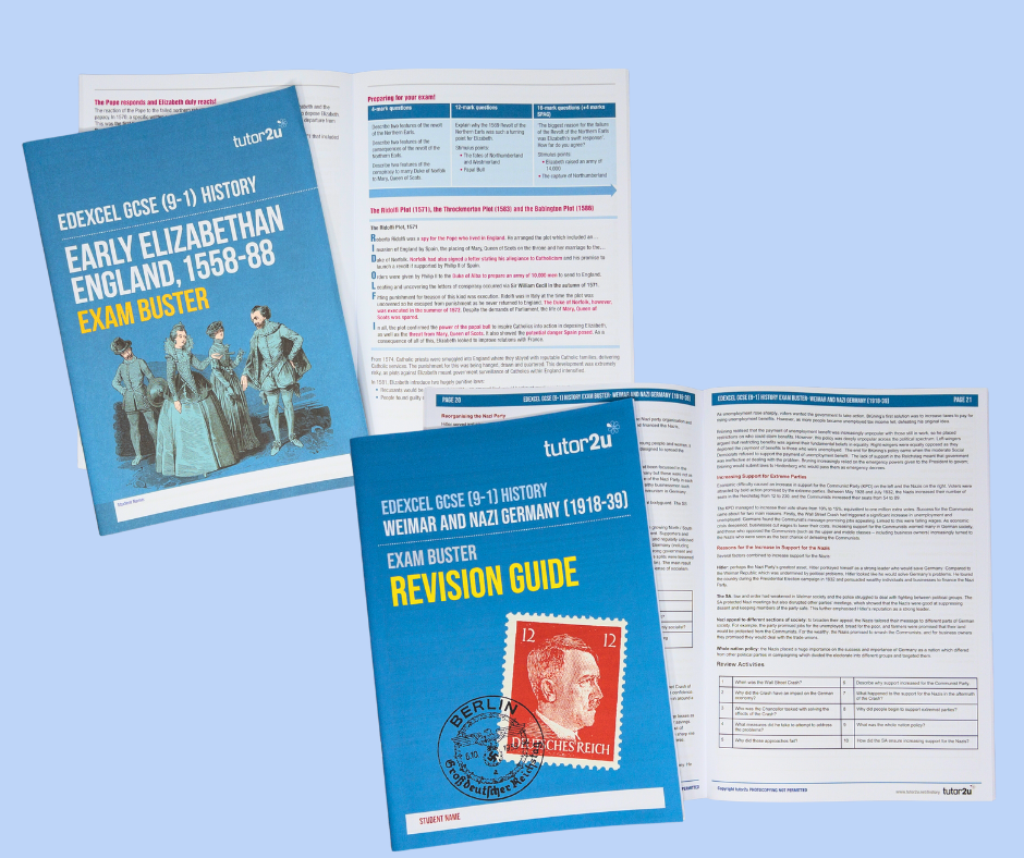 Edexcel GCSE History Revision Guides | Shop | History | Tutor2u