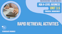 AQA A Level Unit 3 5 Rapid Retrieval Cover
