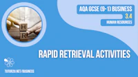 AQA GCSE Business 3 4 Rapid Retrieval Cover