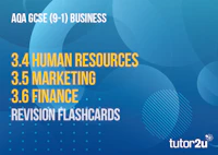 AQA GCSE Business Flashcards 3 4 3 6 cover