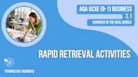 AQA GCSE Business Rapid Retrieval Activities Cover