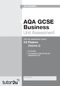 AQA GCSE Business Unit Ass 3 6 Vol 3 cover
