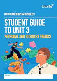BTEC Business Student Guide Unit 3 cover