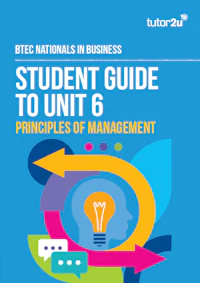 BTEC Business Student Guide Unit 6 cover