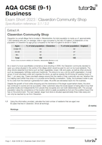 Bus digital gcse aqa shorts a