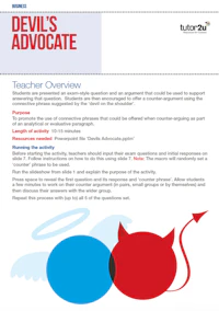 Bus Topic Devilsadvocate A