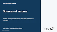 Tutor2u ocr level3 awar personal finance topic powerpoints