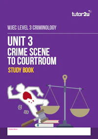 Unit 3 Crime Scene to Courtroom Study Book Cover