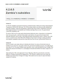 AQA A Level Econ Exam Shorts 27 cover